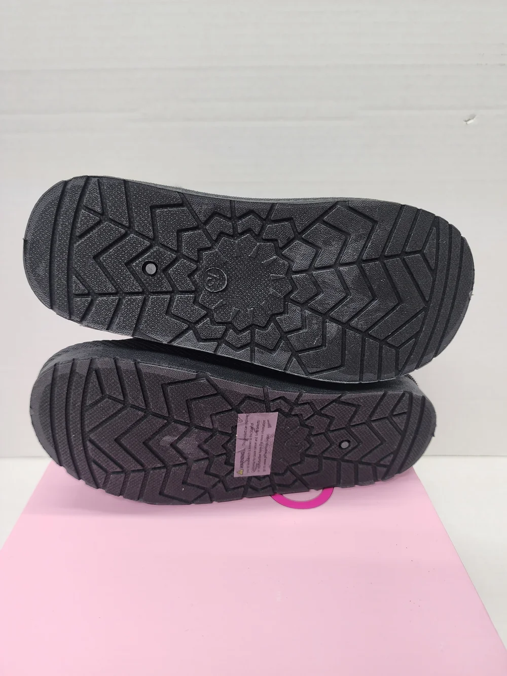 NWT NIB Olivia Miller Black Sparkle Heart Kids Boots Size 13
